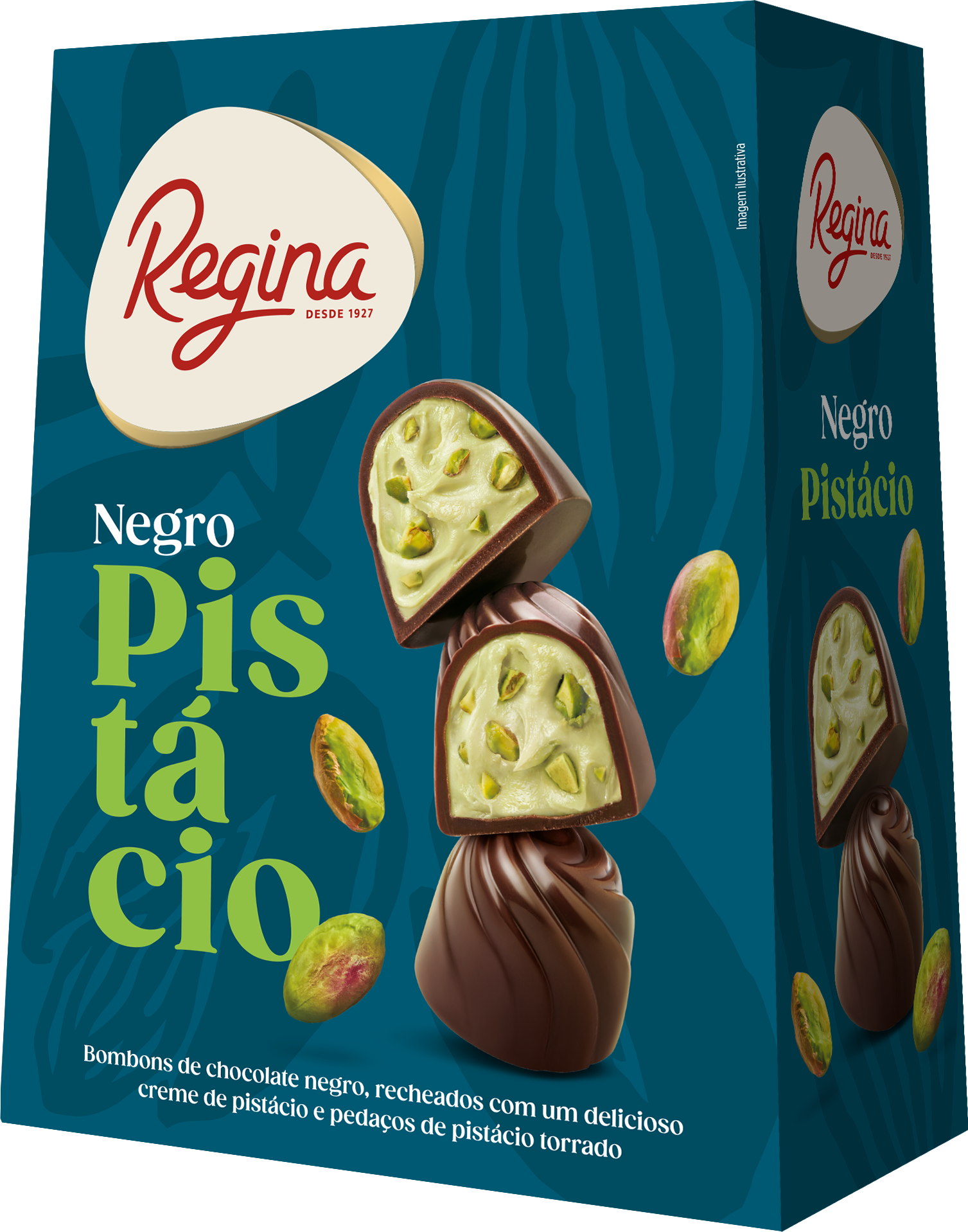 BB - 01 - Bombons de Chocolate Negro com Recheio de Pistácio