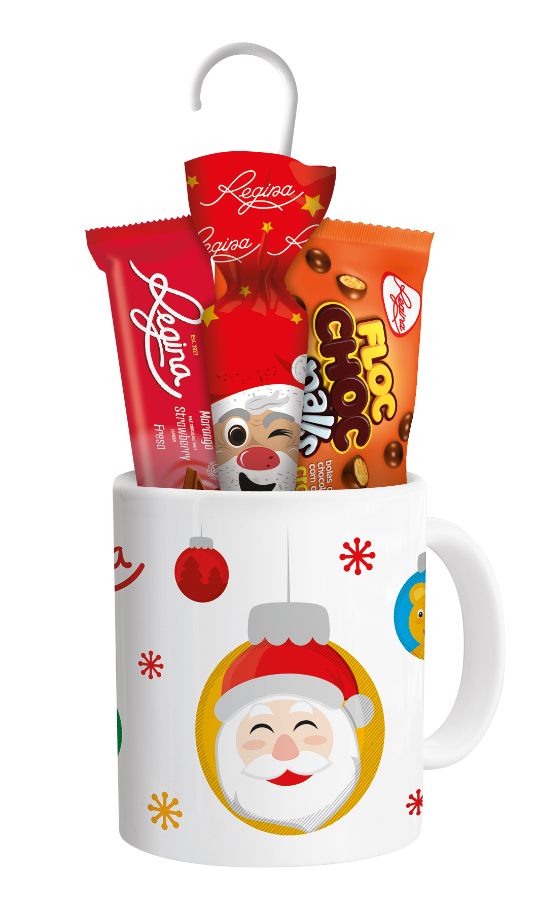 FNT - 03 - Caneca de Natal c/ Sortido de Chocolates