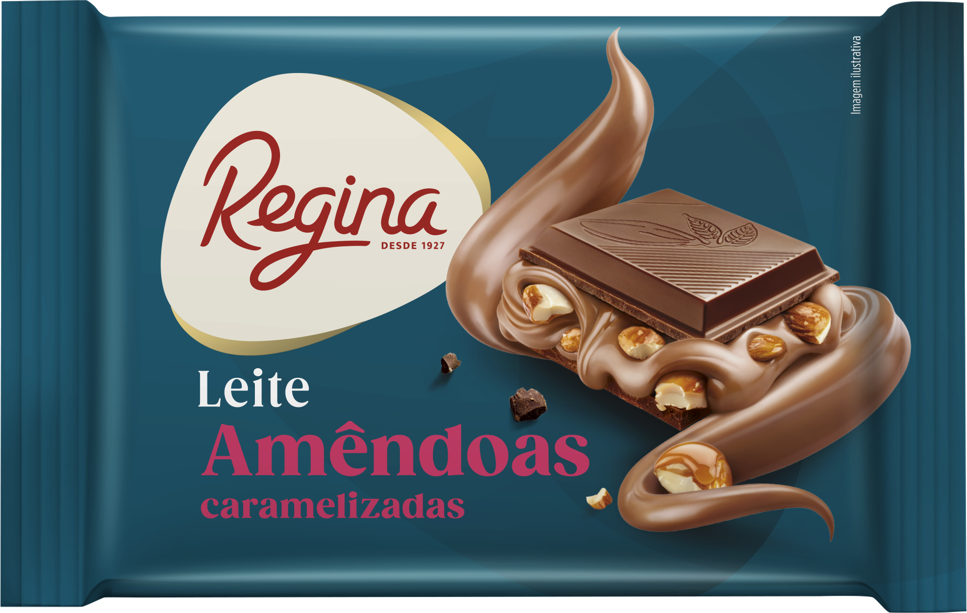 Tablet - -  Milk Chocolate filled w/ Caramelized Almonds